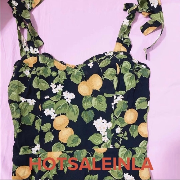 Reformation Christine Dress in Clementine *NEW* - Picture 5 of 7